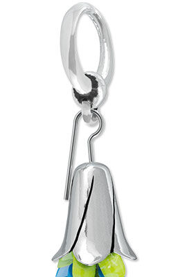 Bead cap connected to a toggle clasp
